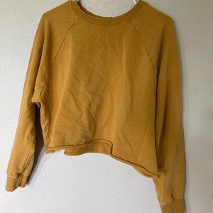 Mustard Joy Lab Cropped Sweatshirt